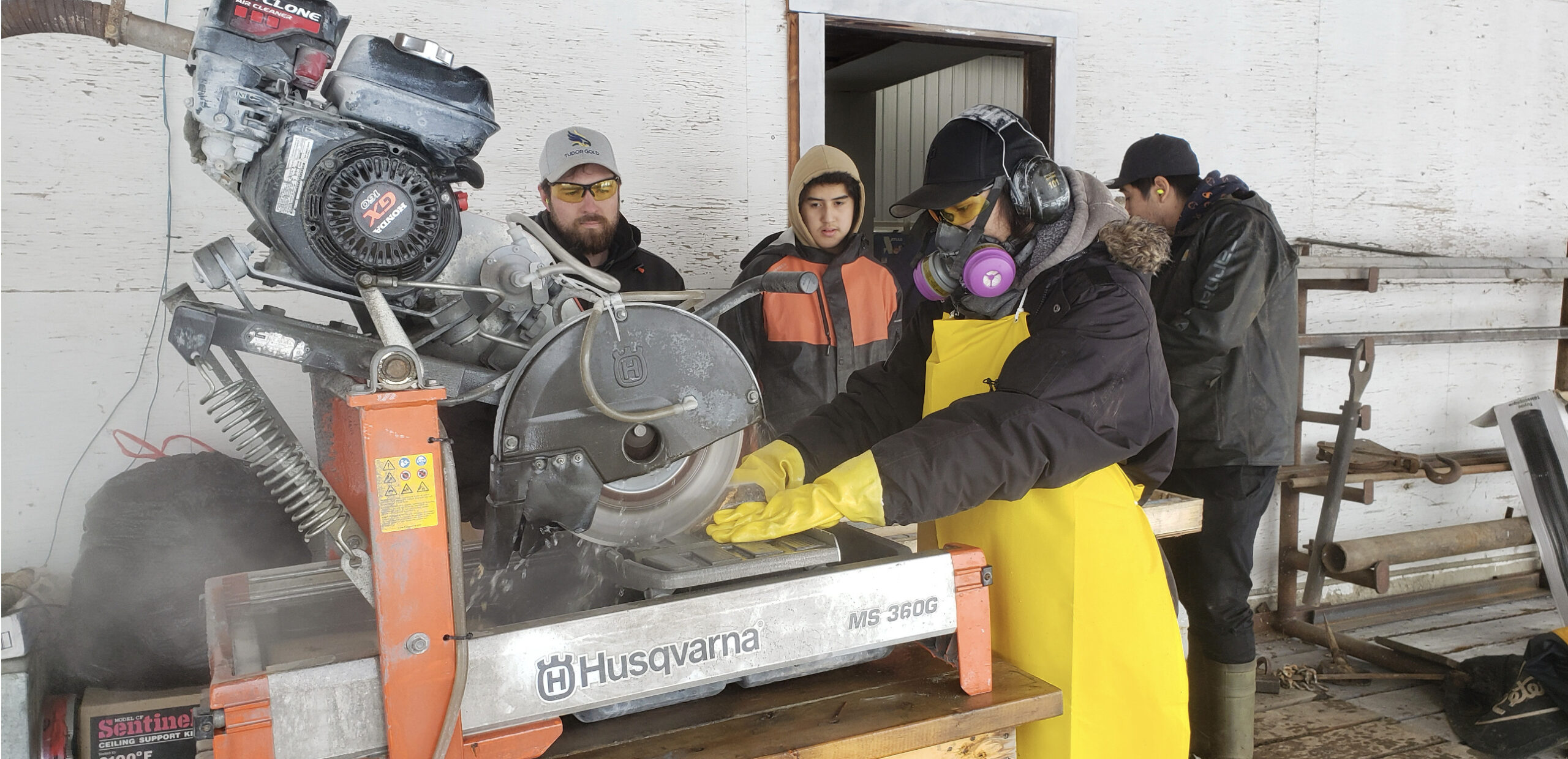 Core Cutting In Action At Dease Lake