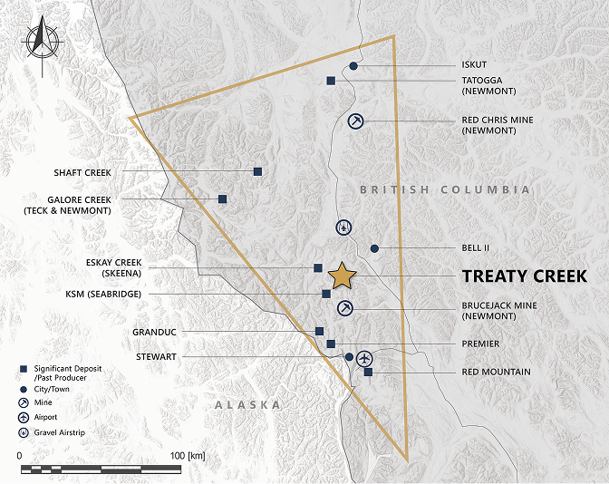 Treaty Creek Location Map